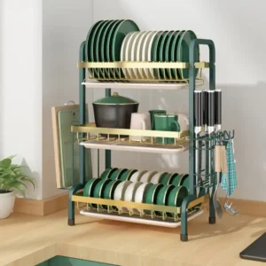 Carbon steel metallic dishrack