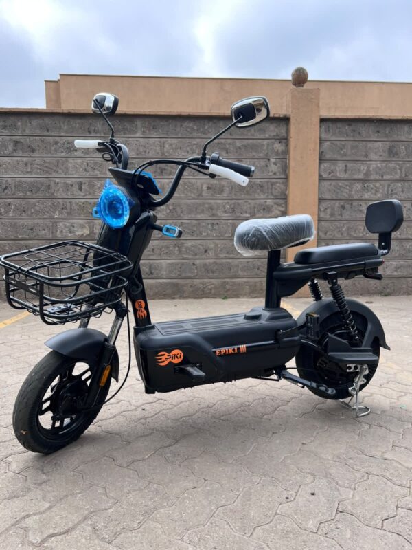 Epiki Mini Electric Bike – 350W Motor, 50km Range & Front Shopping Basket
