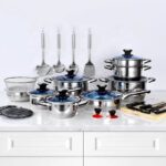 30 Pcs Stainless Steel Non-Stick Cookware Set