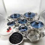 30 Pcs Stainless Steel Non-Stick Cookware Set